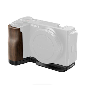 SmallRig L-Shape Mount Plate with Wooden Handle for Sony ZV-E10 II at PROCAM | procam.com