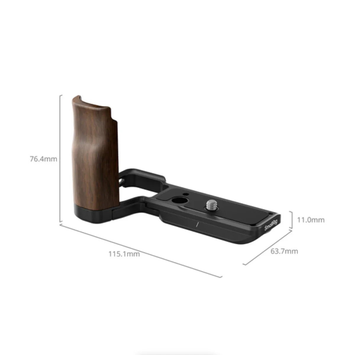 SmallRig L-Shape Mount Plate with Wooden Handle for Sony ZV-E10 II at PROCAM | procam.com