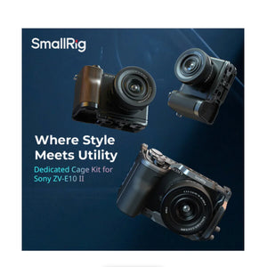 SmallRig L-Shape Mount Plate with Wooden Handle for Sony ZV-E10 II at PROCAM | procam.com