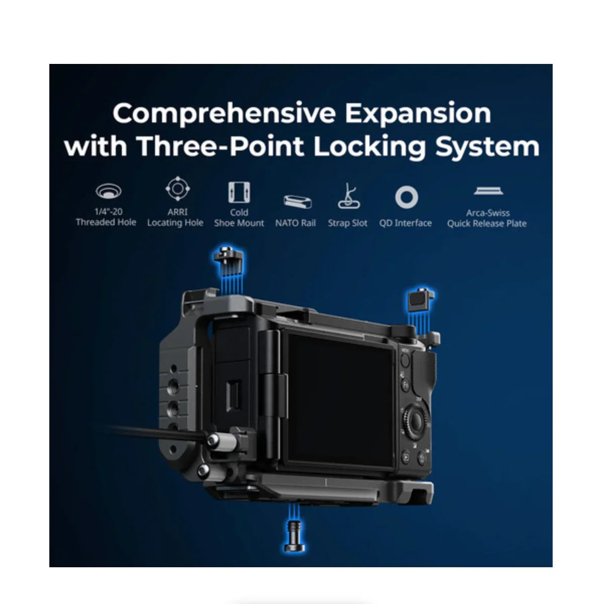 SmallRig L-Shape Mount Plate with Wooden Handle for Sony ZV-E10 II at PROCAM | procam.com