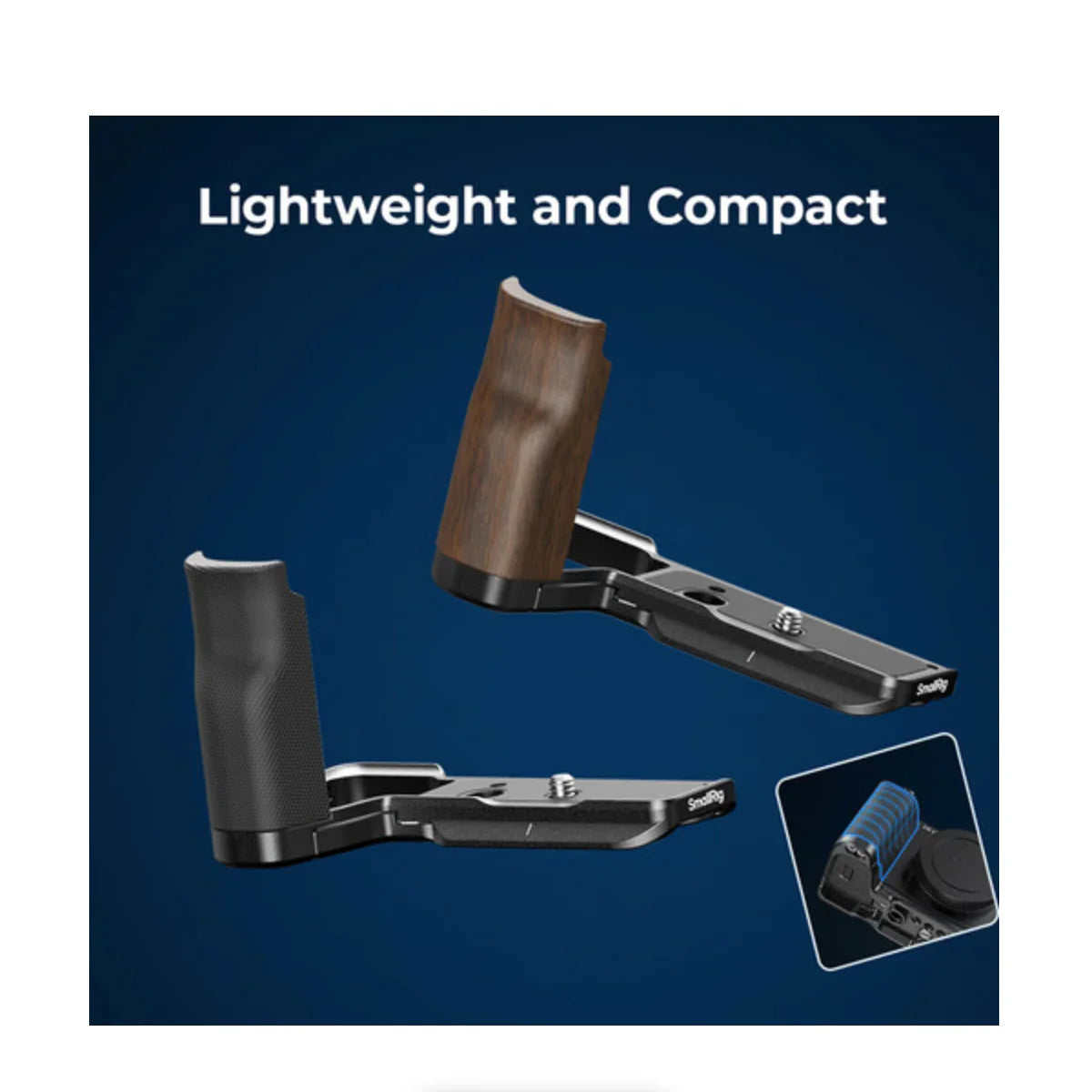 SmallRig L-Shape Mount Plate with Wooden Handle for Sony ZV-E10 II at PROCAM | procam.com