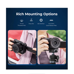 SmallRig L-Shape Mount Plate with Wooden Handle for Sony ZV-E10 II at PROCAM | procam.com