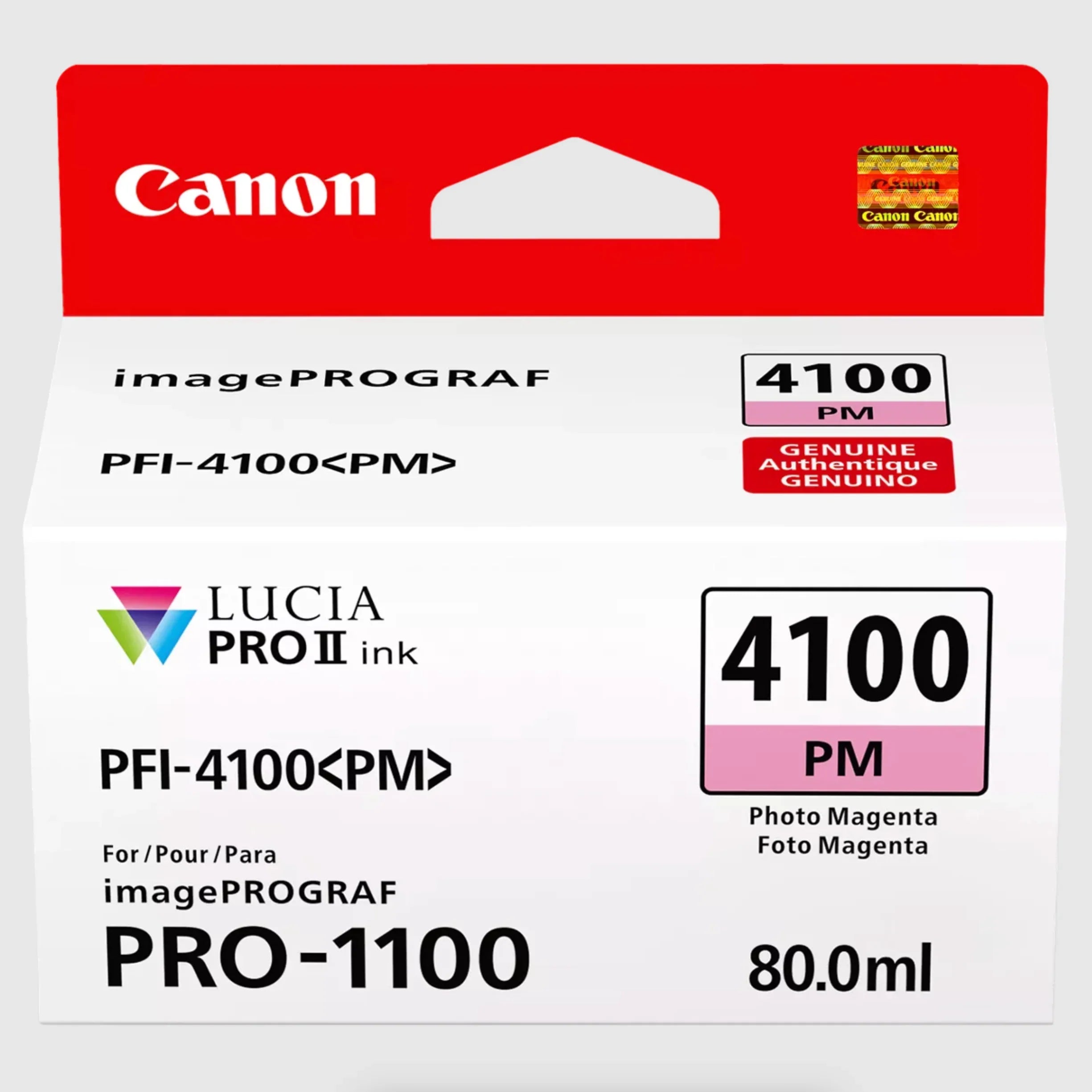 Canon PFI-4100 Photo Magenta Pigment Ink Tank (80mL) for PRO-1100 at PROCAM | procam.com