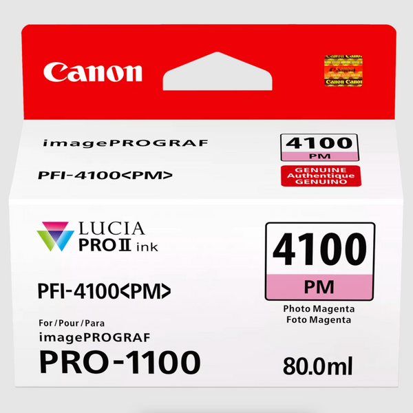 Canon PFI-4100 Photo Magenta Pigment Ink Tank (80mL) for PRO-1100