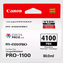 Canon PFI-4100 Photo Black Pigment Ink Tank (80mL) for PRO-1100