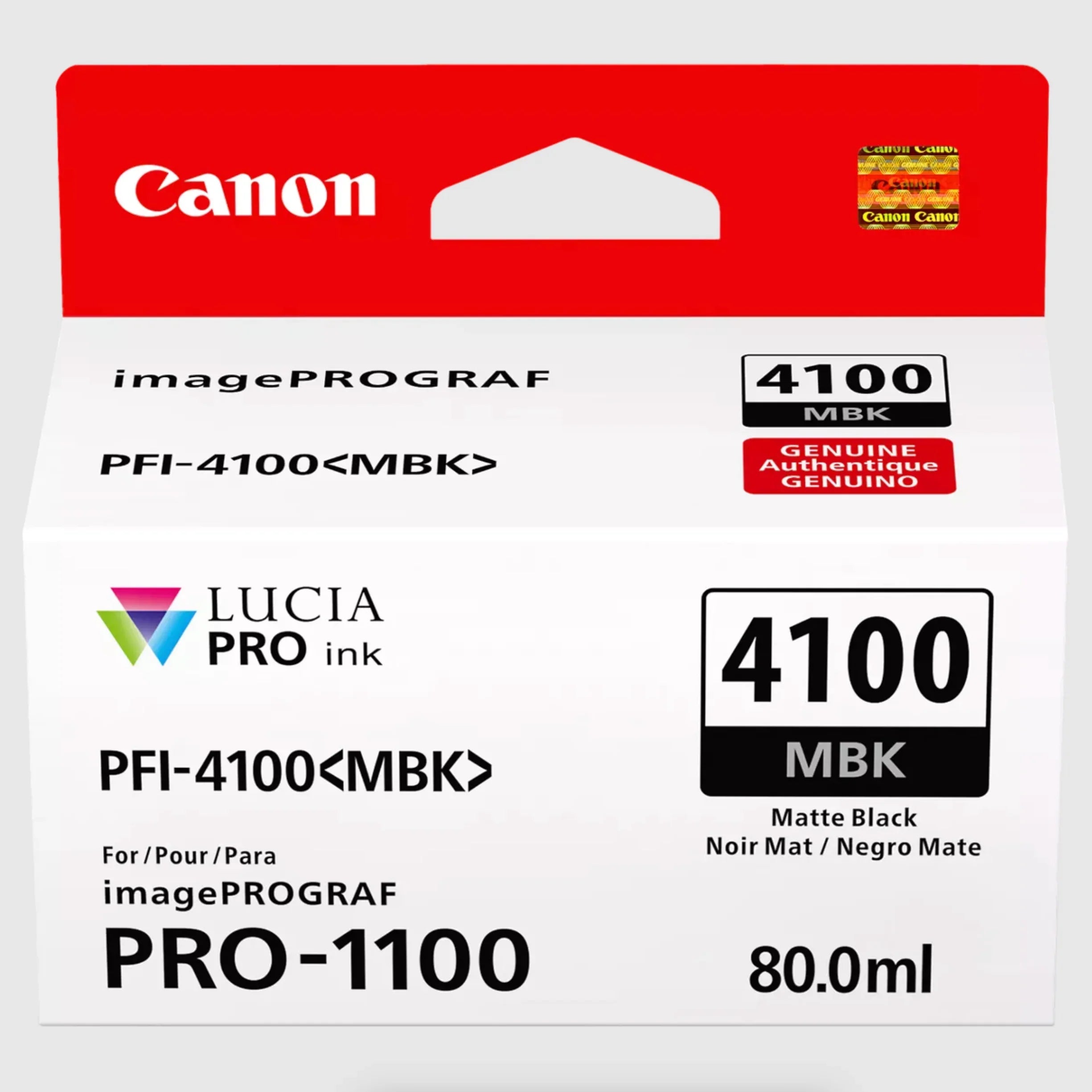 Canon PFI-4100 Matte Black Pigment Ink Tank (80mL) for PRO-1100 at PROCAM | procam.com