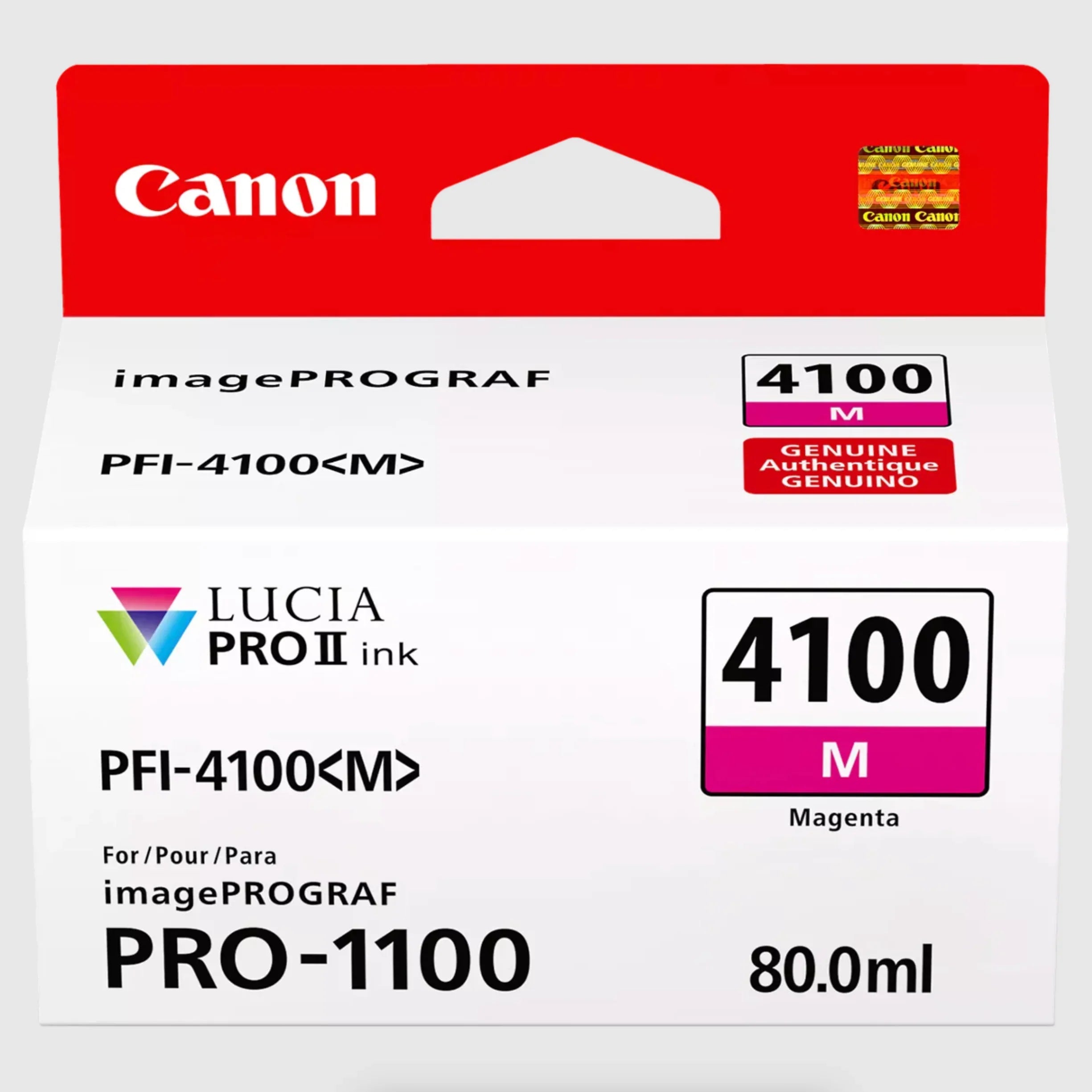 Canon PFI-4100 Magenta Pigment Ink Tank (80mL) for PRO-1100 at PROCAM | procam.com