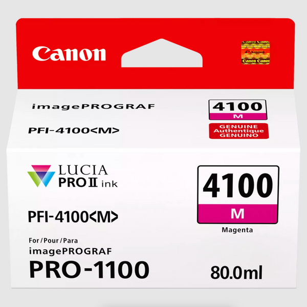 Canon PFI-4100 Magenta Pigment Ink Tank (80mL) for PRO-1100