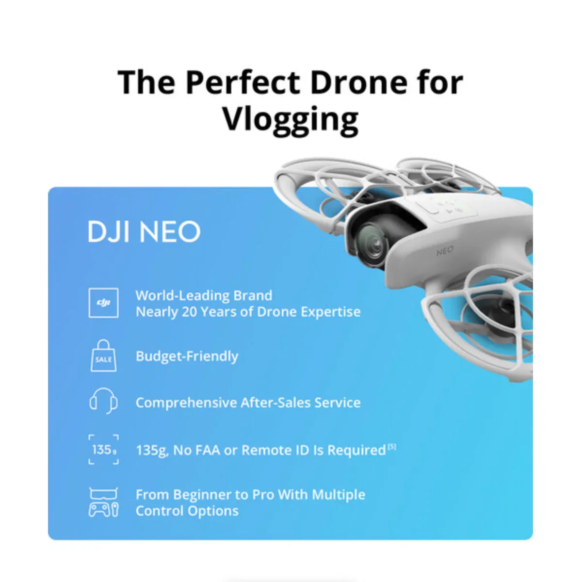 DJI Neo Drone Combo (No Remote) at PROCAM | procam.com