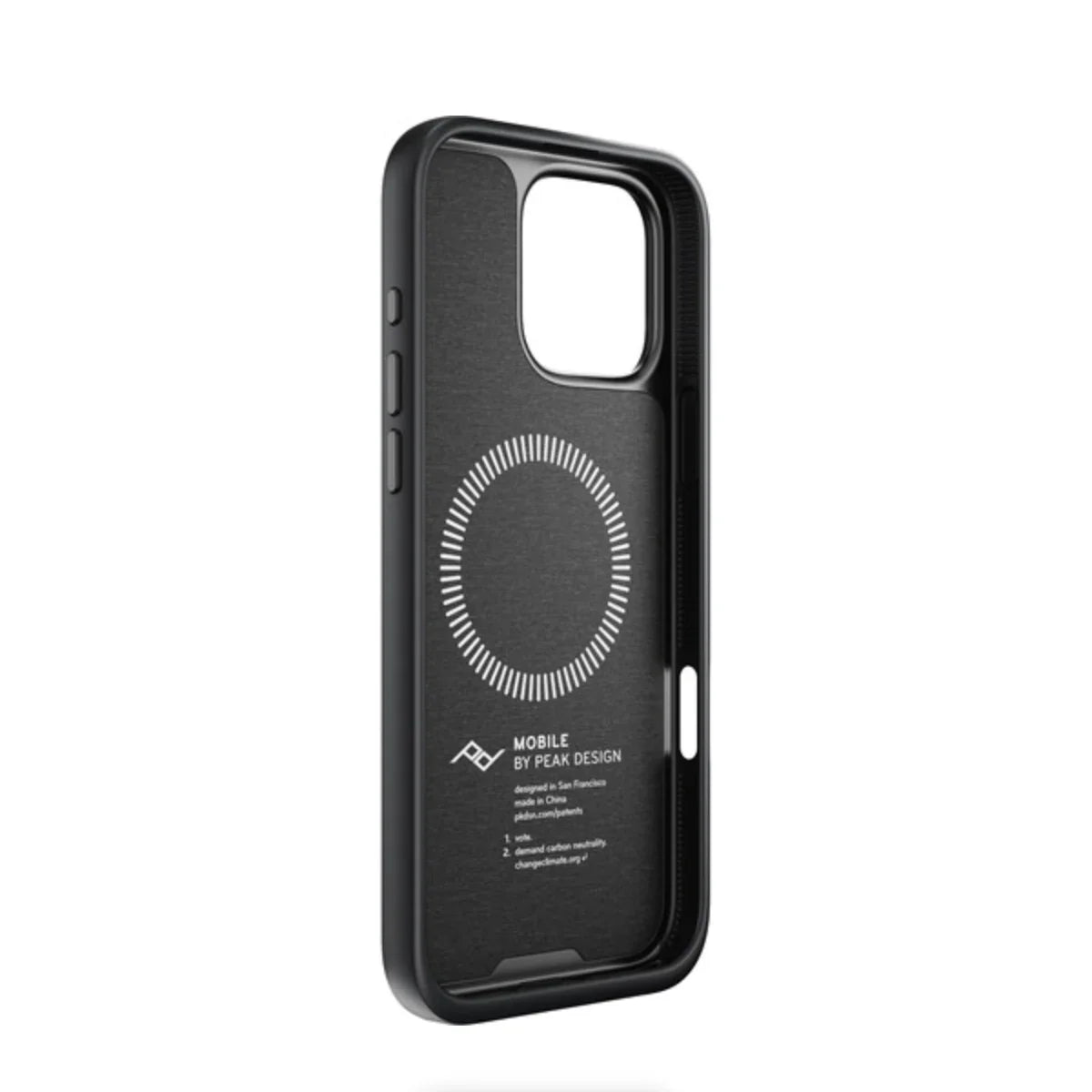 Peak Design Mobile Everyday Fabric Case for iPhone 16 Pro Max (Charcoal) at PROCAM | procam.com