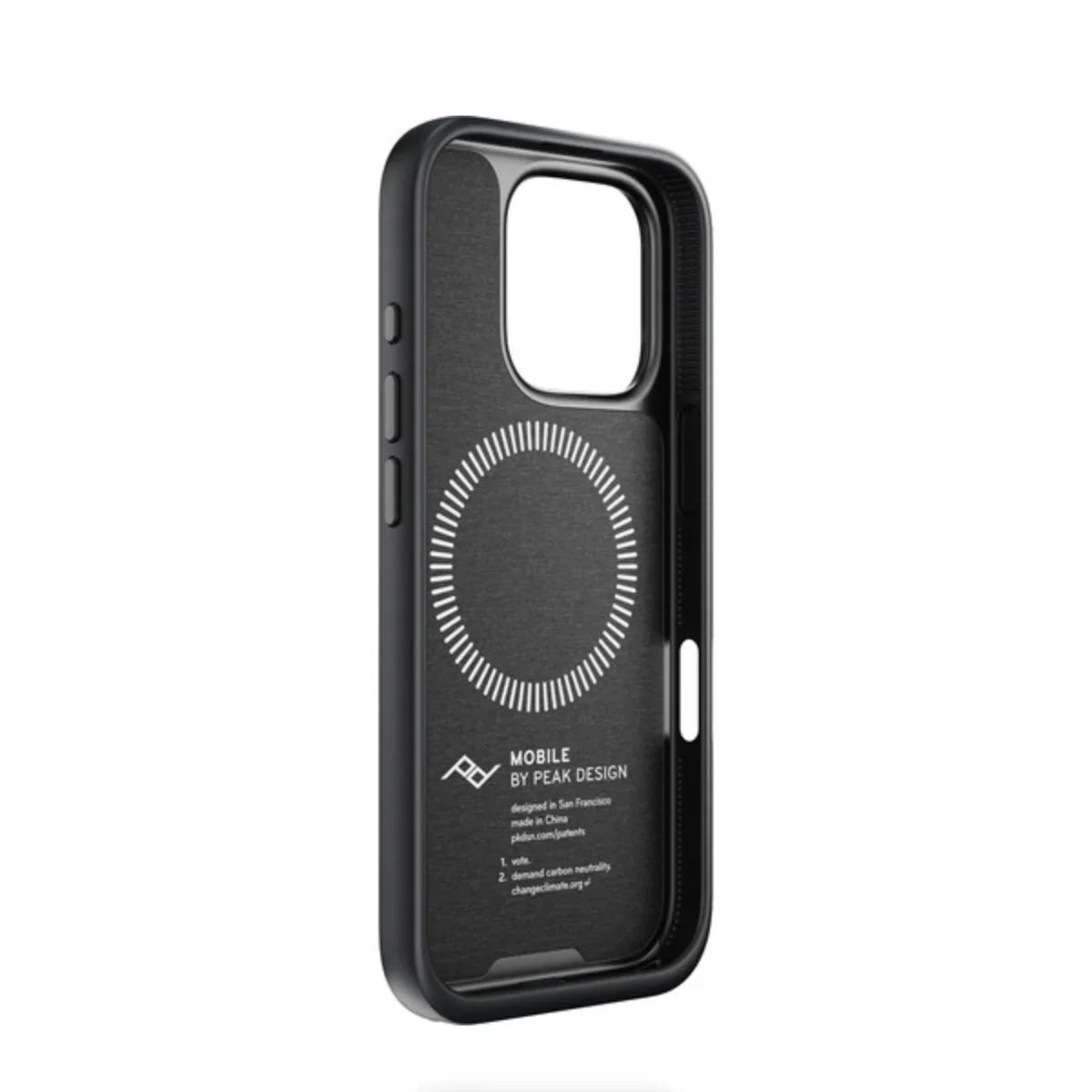 Peak Design Mobile Everyday Fabric Case for iPhone 16 Pro (Charcoal) at PROCAM | procam.com
