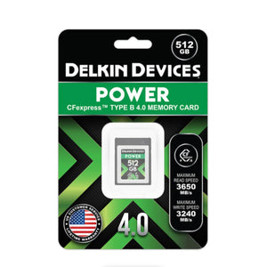 Delkin Devices POWER 4.0 CFexpress Type B Memory Card - 512GB at PROCAM | procam.com