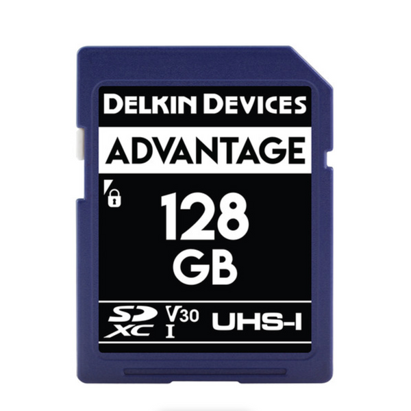 Delkin Devices Advantage UHS-I V30 SDXC Memory Card - 128GB