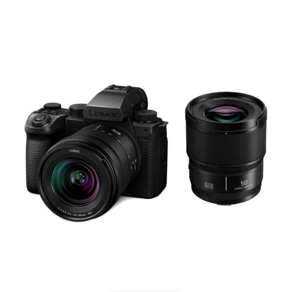 Panasonic Lumix S5 IIX Mirrorless Camera with S 20-60mm f/3.5-5.6 and S 50mm f/1.8 Lens Kit