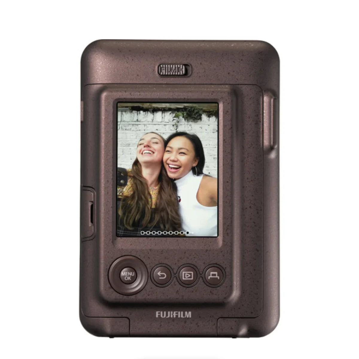 FUJIFILM INSTAX MINI Liplay Hybrid Instant Camera (Deep Bronze) at