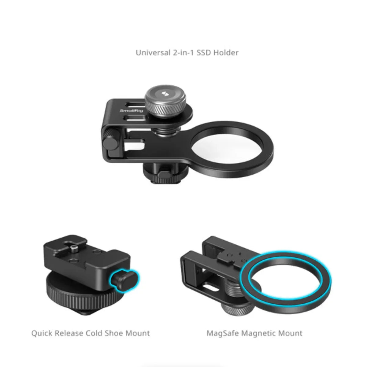 SmallRig MagSafe/Cold Shoe Universal 2-in-1 SSD Holder at PROCAM | procam.com