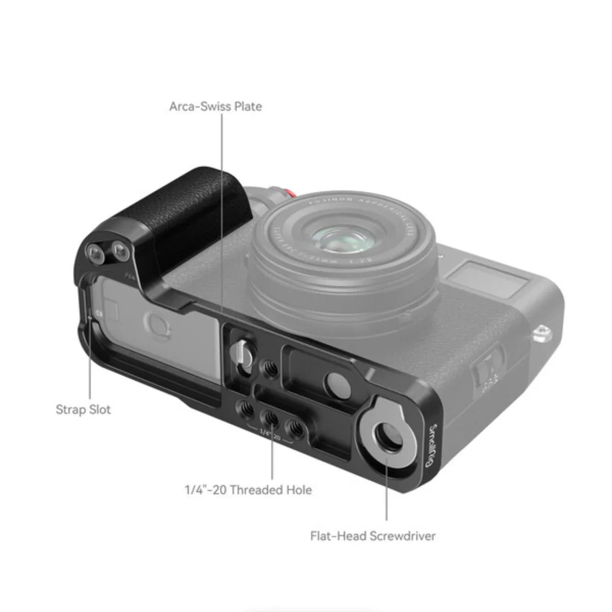 SmallRig L-Shape Grip for FUJIFILM X100VI/X100V (Black) at PROCAM | procam.com