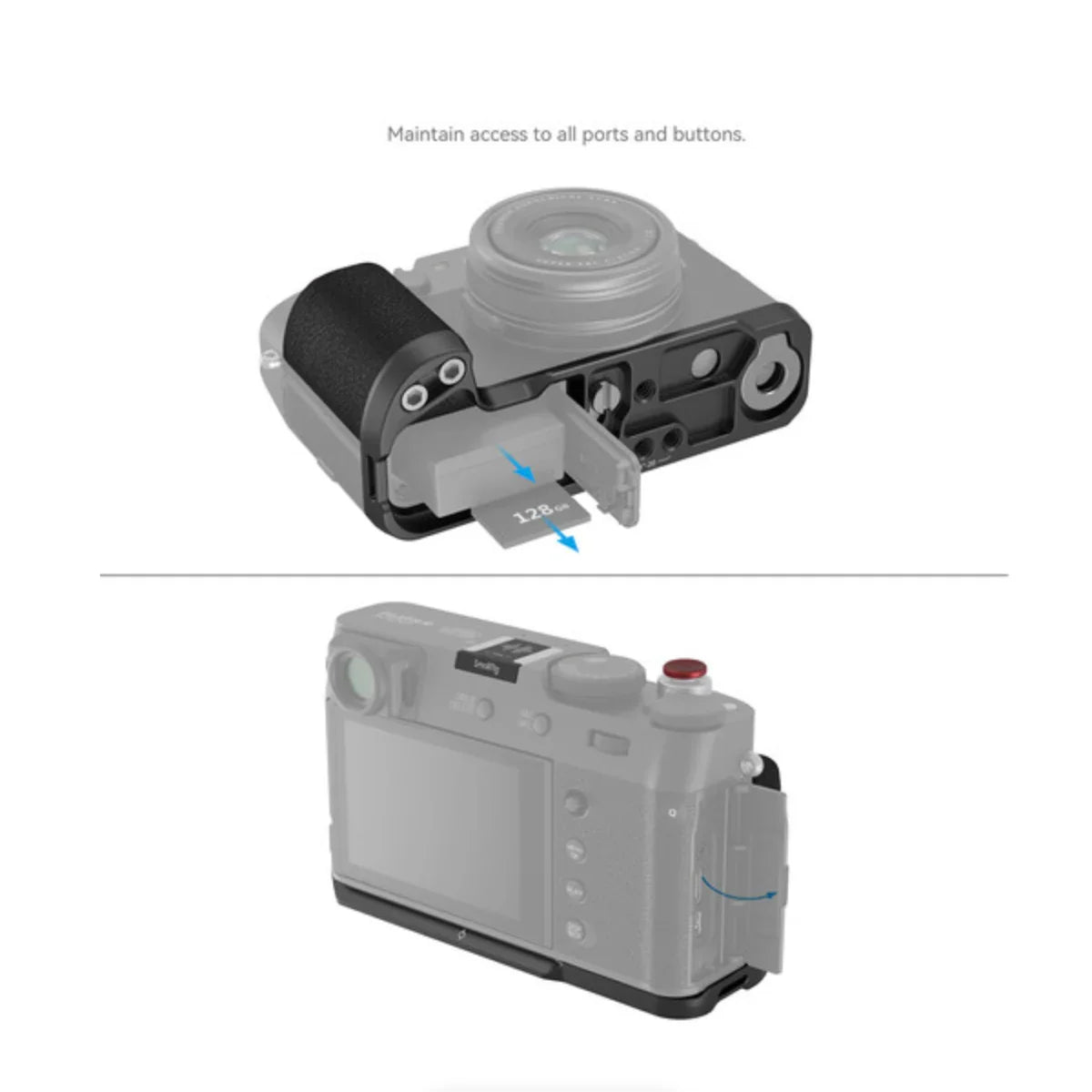 SmallRig L-Shape Grip for FUJIFILM X100VI/X100V (Black) at PROCAM | procam.com