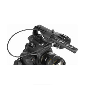 Saramonic SR-NV5X Short Shotgun Microphone with Hardwired XLR Cable at PROCAM | procam.com
