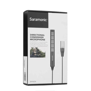 Saramonic SR-NV5X Short Shotgun Microphone with Hardwired XLR Cable at PROCAM | procam.com