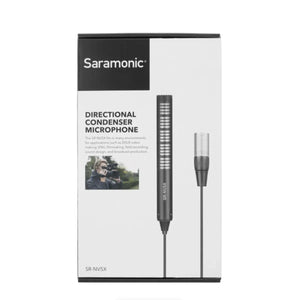 Saramonic SR-NV5X Short Shotgun Microphone with Hardwired XLR Cable at PROCAM | procam.com