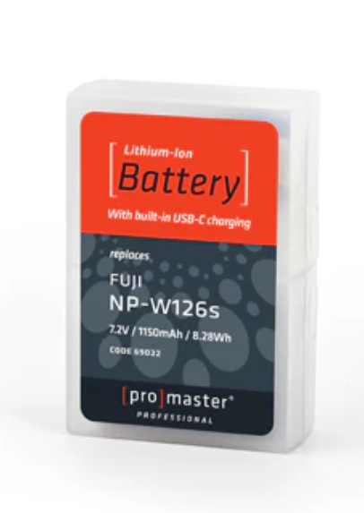 ProMaster NP-W126s Battery for Fujifilm with USB-C Charging