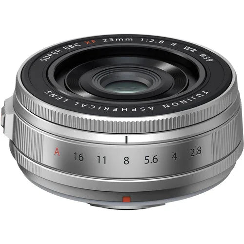 FUJIFILM XF 23mm f/2.8 R WR Pancake Lens (Silver) at PROCAM | procam.com