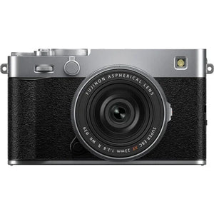 FUJIFILM X-E5 Mirrorless Camera with XF 23mm f/2.8 Lens (Silver) at PROCAM | procam.com