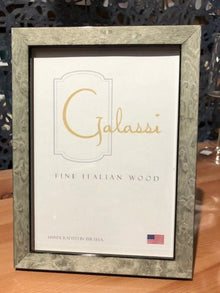 Galassi Italian Wood Photo Frame - Grey Burl - 5x7