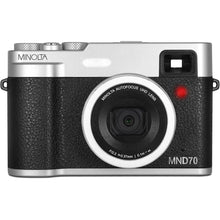 Minolta MND70 Retro 48MP Wi-Fi 5K Ultra HD Dual Lens Digital Camera (Silver/Black)