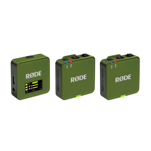 RODE Wireless GO (Gen 3) 2-Person Compact Digital Wireless Microphone System/Recorder (2.4 GHz, Moss)
