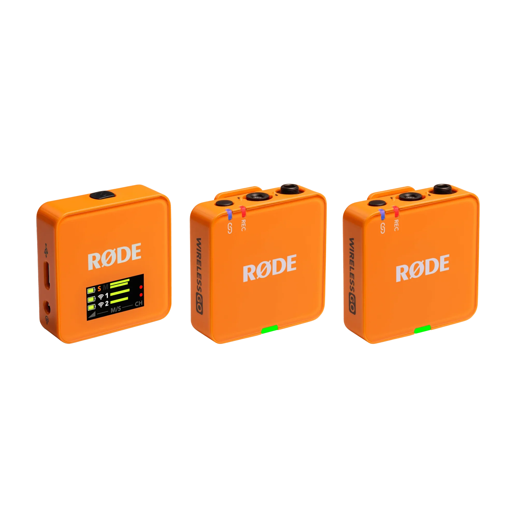 RODE Wireless GO (Gen 3) 2-Person Compact Digital Wireless Microphone System/Recorder (2.4 GHz, Orange) at PROCAM | procam.com