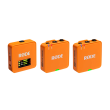 RODE Wireless GO (Gen 3) 2-Person Compact Digital Wireless Microphone System/Recorder (2.4 GHz, Orange)