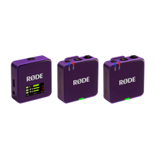 RODE Wireless GO (Gen 3) 2-Person Compact Digital Wireless Microphone System/Recorder (2.4 GHz, Purple)