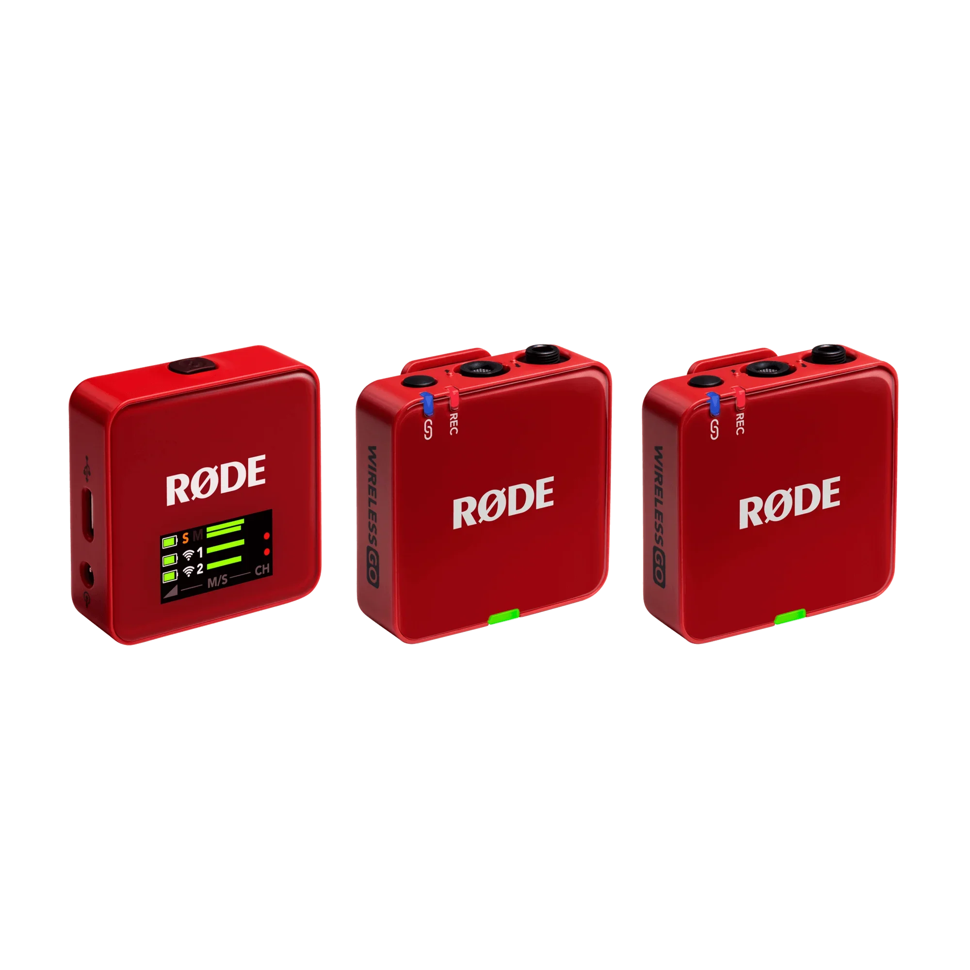 RODE Wireless GO (Gen 3) 2-Person Compact Digital Wireless Microphone System/Recorder (2.4 GHz, Red) at PROCAM | procam.com