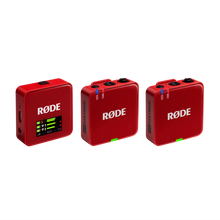 RODE Wireless GO (Gen 3) 2-Person Compact Digital Wireless Microphone System/Recorder (2.4 GHz, Red)