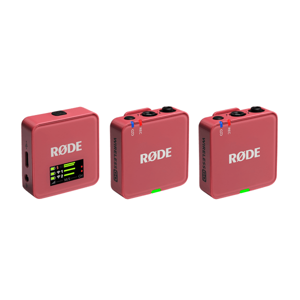 RODE Wireless GO (Gen 3) 2-Person Compact Digital Wireless Microphone System/Recorder (2.4 GHz, Rose)