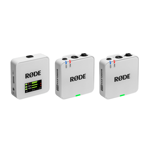 RODE Wireless GO (Gen 3) 2-Person Compact Digital Wireless Microphone System/Recorder (2.4 GHz, White)
