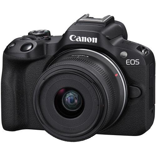 Canon EOS R50 Mirrorless Camera with RF-S 18-45mm f/4.5-6.3 IS STM Lens (Black) at PROCAM | procam.com