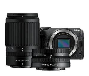 Nikon Z30 Mirrorless Camera with 16-50mm and 50-250mm Lenses at PROCAM | procam.com