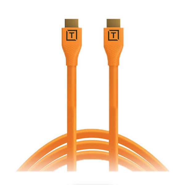 Tether Tools TetherPro HDMI Cable with Ethernet (Orange, 15')