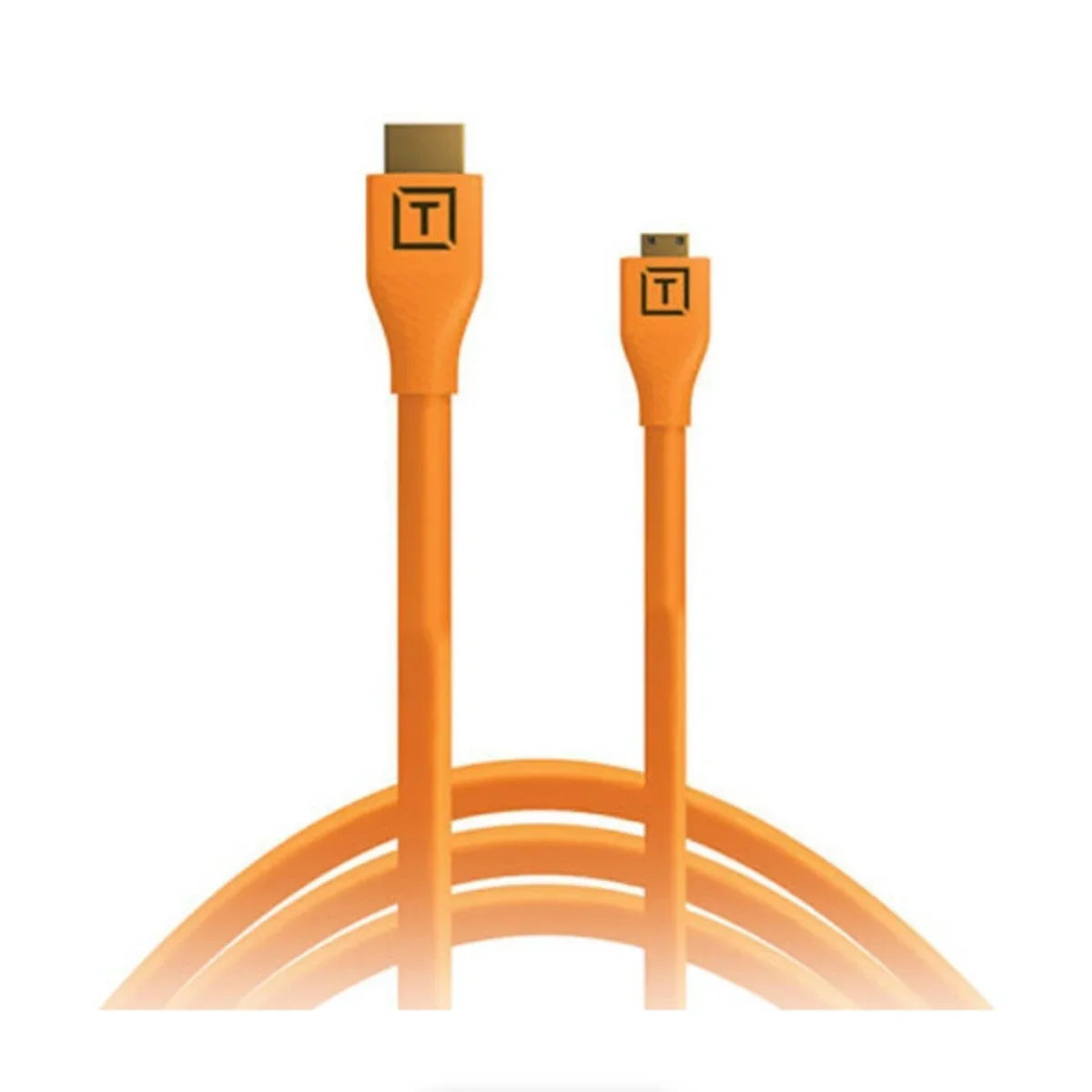 Tether Tools TetherPro Micro-HDMI to HDMI Cable with Ethernet (Orange, 15') at PROCAM | procam.com