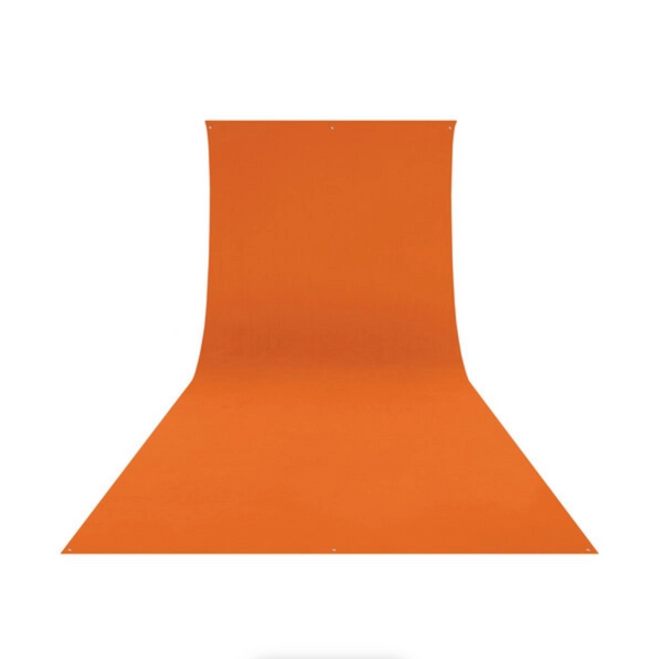 Westcott Wrinkle-Resistant Backdrop - Tiger Orange (9' x 20')
