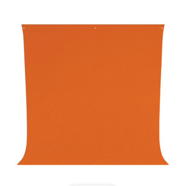 Westcott Wrinkle-Resistant Backdrop - Tiger Orange (9' x 10')
