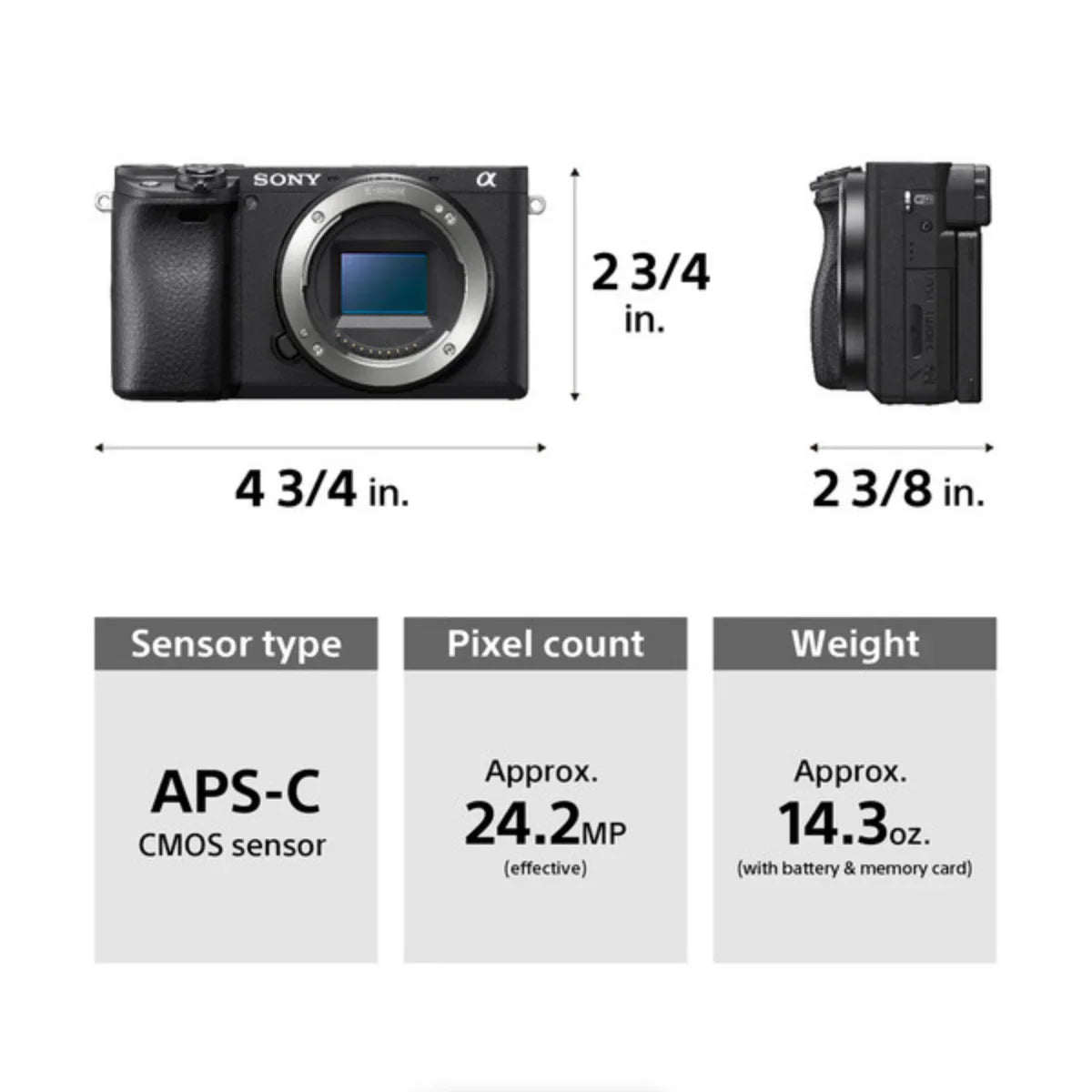 Sony a6400 Mirrorless Digital Camera (Body Only) at PROCAM | Shop