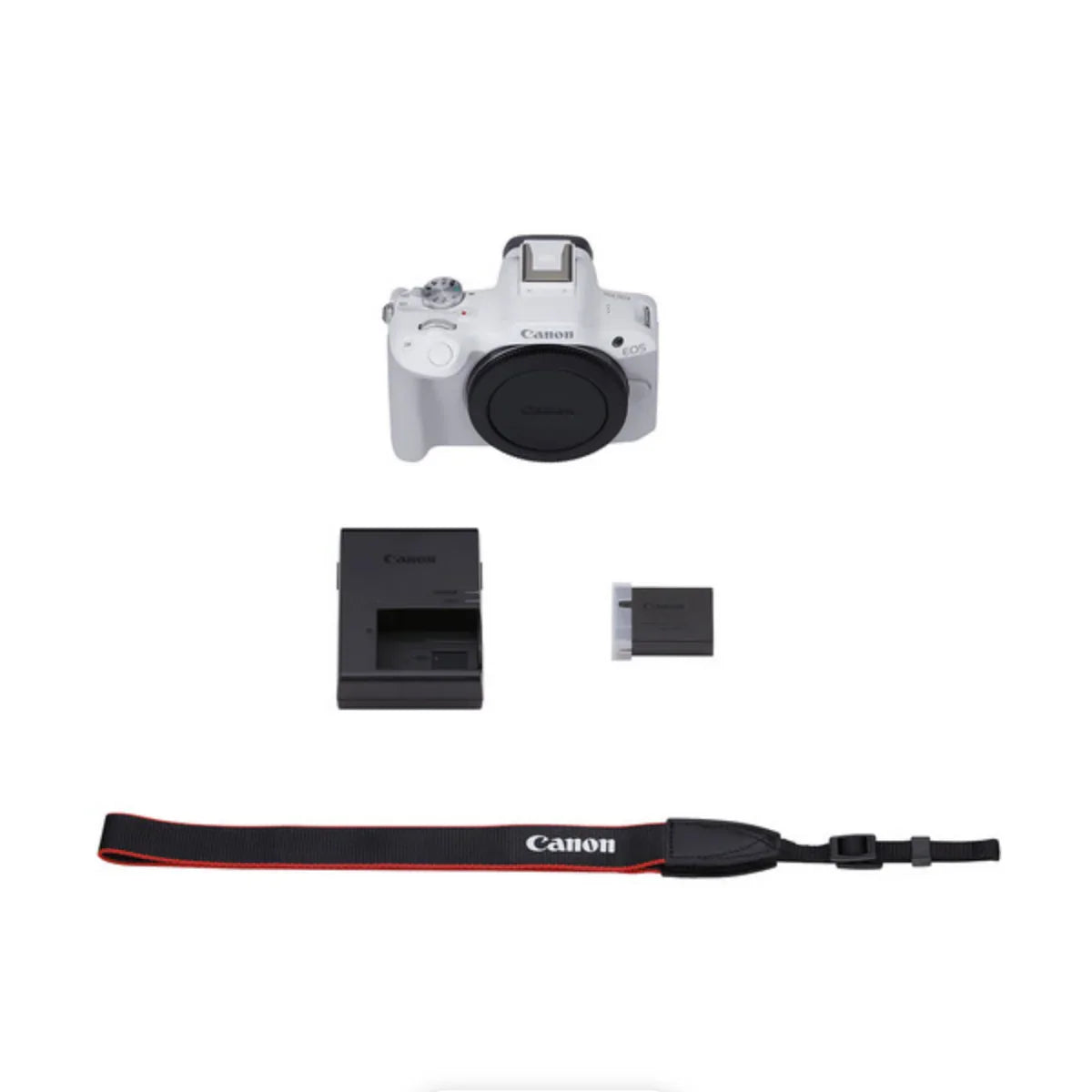 Canon EOS R50 Mirrorless Camera (Body Only, White) at PROCAM | procam.com