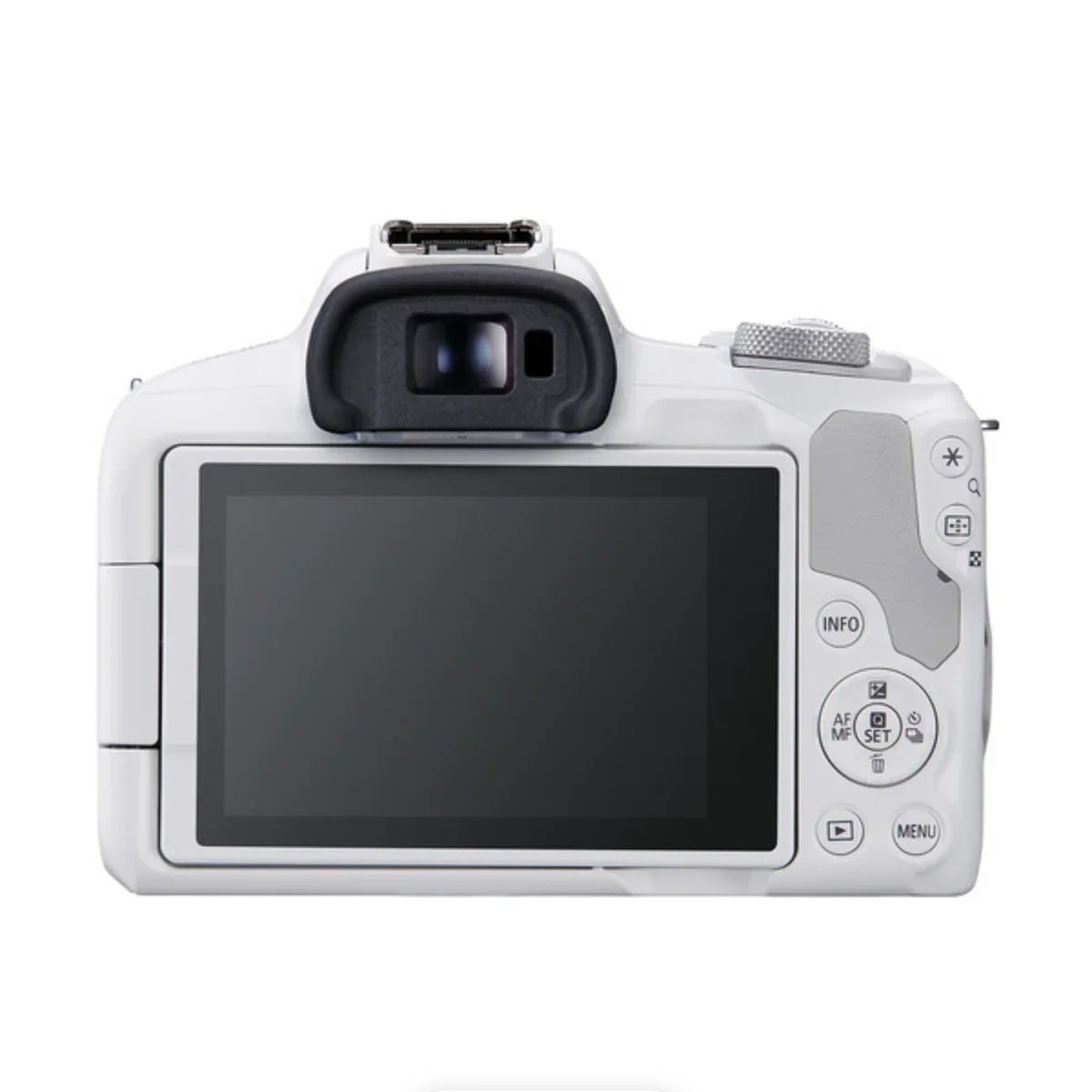 Canon EOS R50 Mirrorless Camera with RF-S 18-45mm f/4.5-6.3 IS STM Lens (White) at PROCAM | procam.com