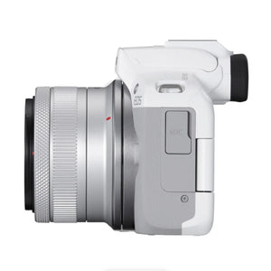 Canon EOS R50 Mirrorless Camera with RF-S 18-45mm f/4.5-6.3 IS STM Lens (White) at PROCAM | procam.com