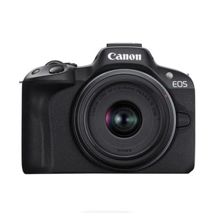 Canon EOS R50 Mirrorless Camera with RF-S 18-45mm f/4.5-6.3 IS STM Lens (Black) at PROCAM | procam.com