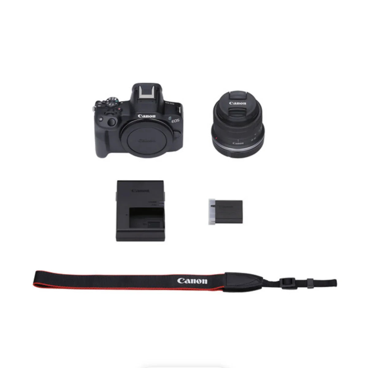 Canon EOS R50 Mirrorless Camera with RF-S 18-45mm f/4.5-6.3 IS STM Lens (Black) at PROCAM | procam.com